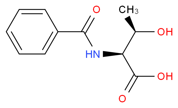 N-苯甲酰基-L-苏氨酸_分子结构_CAS_27696-01-1)