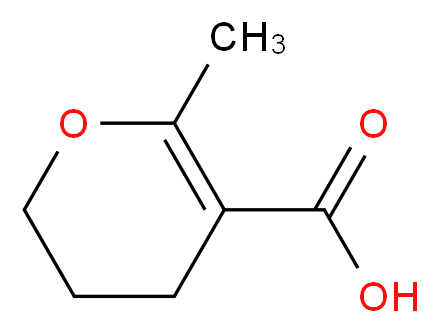 6-methyl-3,4-dihydro-2H-pyran-5-carboxylic acid_分子结构_CAS_5399-21-3
