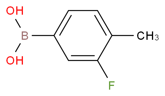 (3-fluoro-4-methylphenyl)boronic acid_分子结构_CAS_168267-99-0)