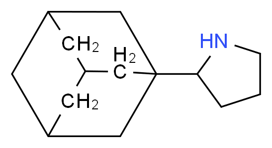 2-(adamantan-1-yl)pyrrolidine_分子结构_CAS_180258-96-2