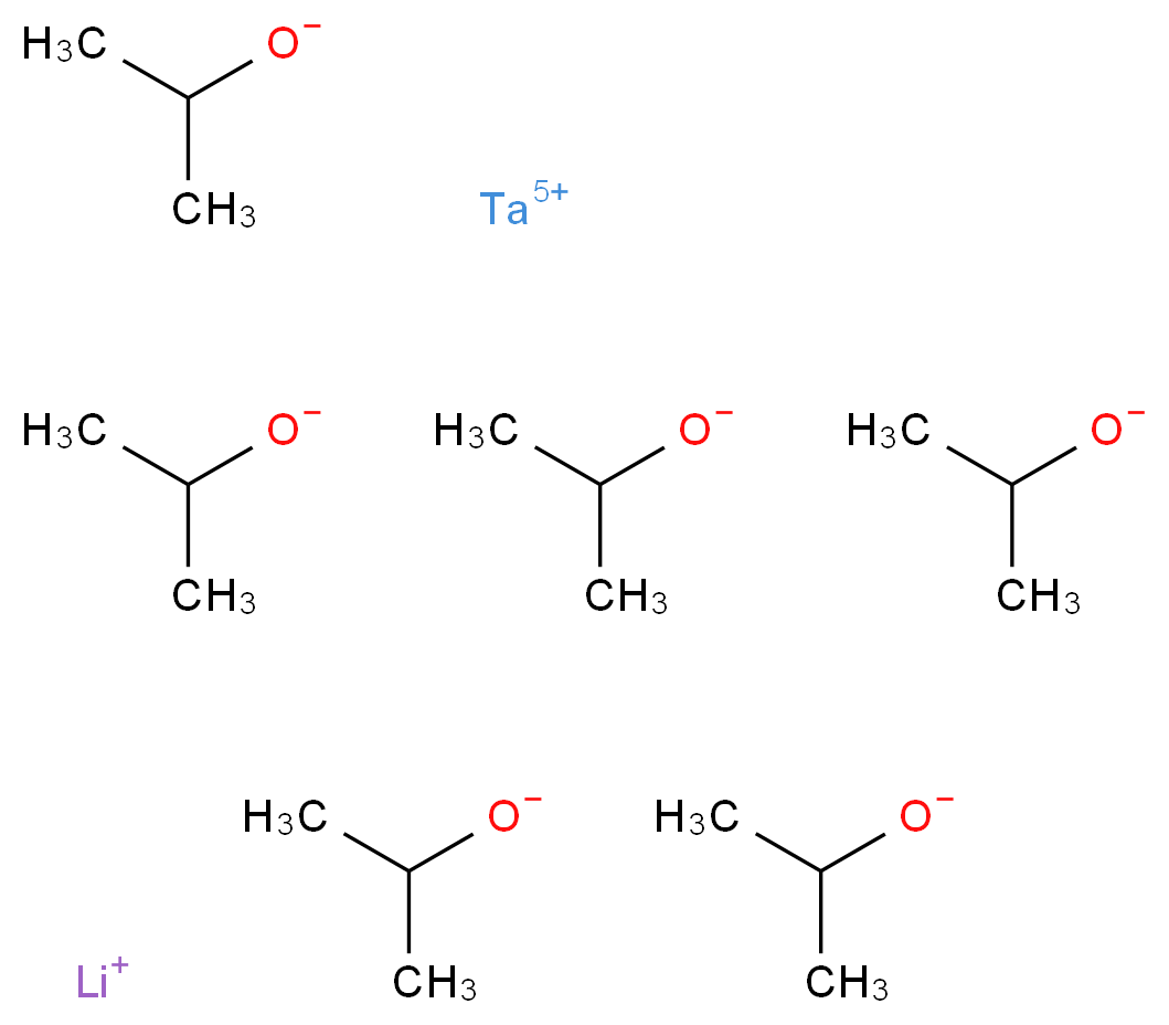 tantalum(5+) ion lithium(1+) ion hexakis(propan-2-olate)_分子结构_CAS_21864-24-4