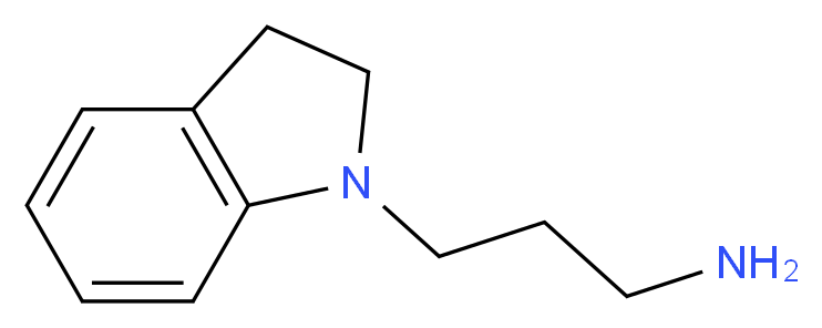 3-(2,3-dihydro-1H-indol-1-yl)propan-1-amine_分子结构_CAS_61123-70-4