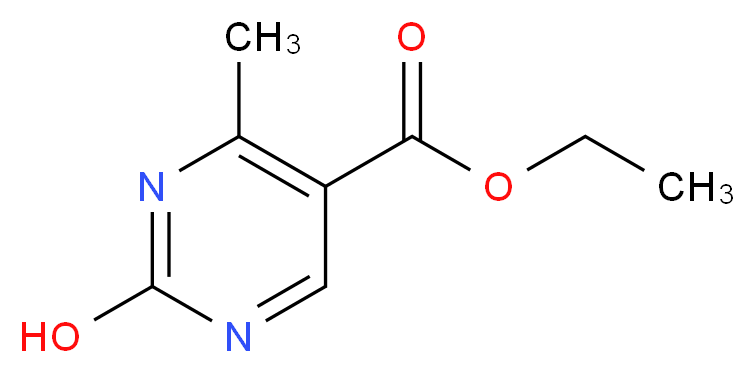 ethyl 2-hydroxy-4-methylpyrimidine-5-carboxylate_分子结构_CAS_6214-64-8