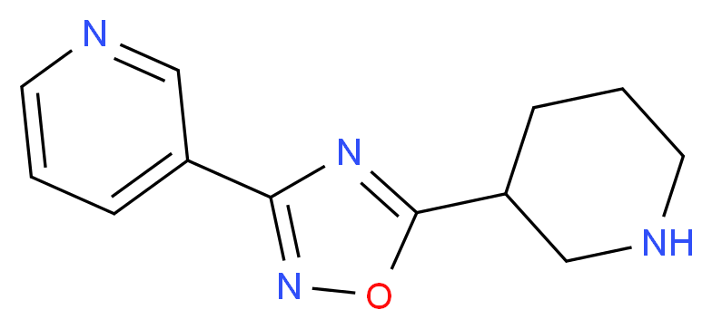 3-(5-piperidin-3-yl-1,2,4-oxadiazol-3-yl)pyridine_分子结构_CAS_915924-54-8)