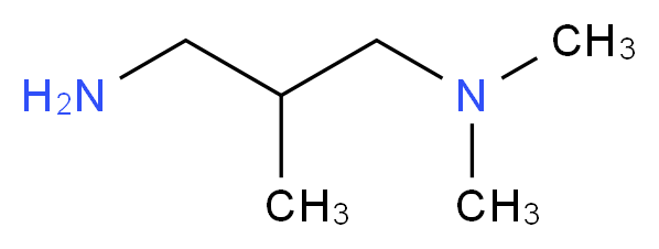 (3-amino-2-methylpropyl)dimethylamine_分子结构_CAS_6105-72-2