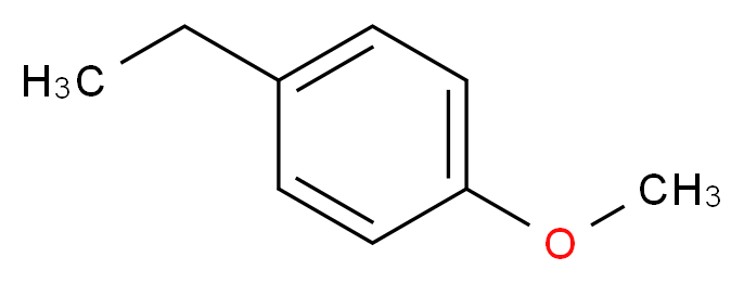 1-ethyl-4-methoxybenzene_分子结构_CAS_1515-95-3