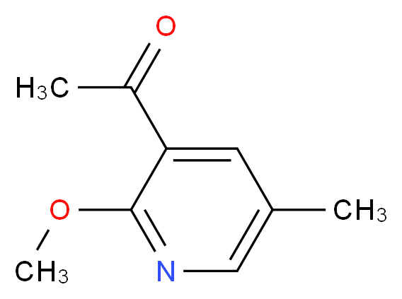 1-(2-methoxy-5-methylpyridin-3-yl)ethan-1-one_分子结构_CAS_1203499-64-2