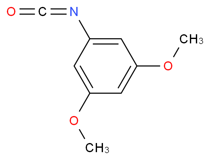 1-isocyanato-3,5-dimethoxybenzene_分子结构_CAS_54132-76-2