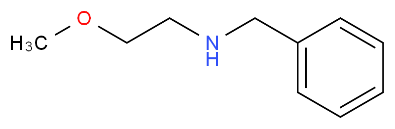 benzyl(2-methoxyethyl)amine_分子结构_CAS_51353-26-5