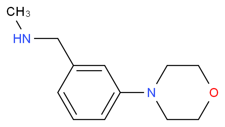 N-Methyl-3-(morpholin-4-yl)benzylamine_分子结构_CAS_864068-83-7)