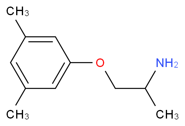 2-(3,5-Dimethyl-phenoxy)-1-methyl-ethylamine_分子结构_CAS_)