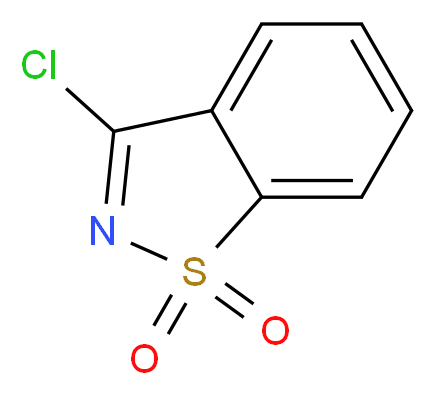 3-chloro-1λ<sup>6</sup>,2-benzothiazole-1,1-dione_分子结构_CAS_567-19-1