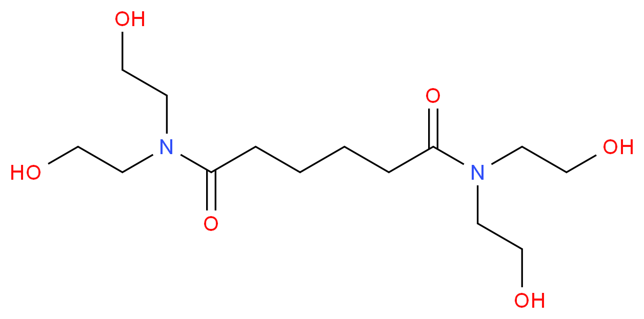 N1,N1,N6,N6-Tetrakis(2-hydroxyethyl)adipamide_分子结构_CAS_6334-25-4)