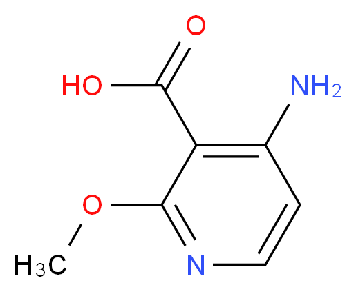 4-amino-2-methoxynicotinic acid_分子结构_CAS_1060806-78-1)