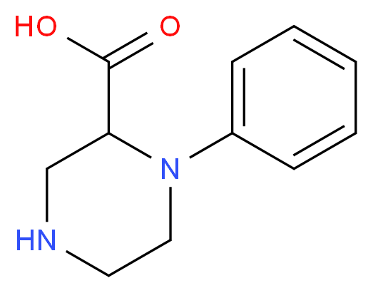 1-phenylpiperazine-2-carboxylic acid_分子结构_CAS_1214833-66-5)