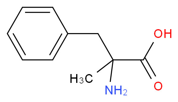 (2R)-2-amino-2-methyl-3-phenylpropanoic acid_分子结构_CAS_1132-26-9