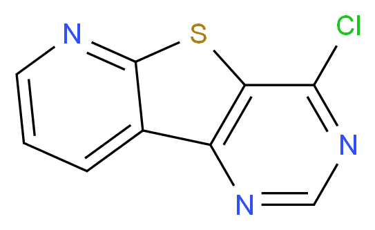 4-Chloropyrido[3',2':4,5]thieno[3,2-d]pyrimidine_分子结构_CAS_)