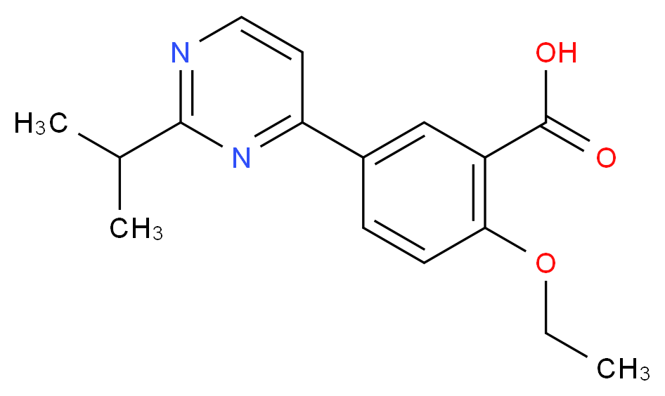 2-ethoxy-5-(2-isopropylpyrimidin-4-yl)benzoic acid_分子结构_CAS_)