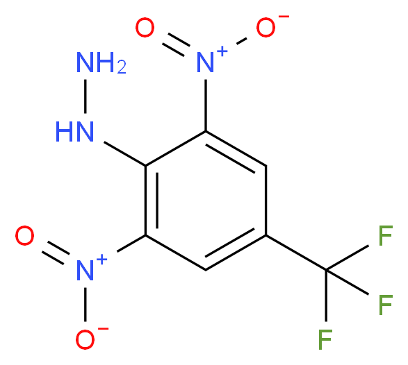 (2,6-Dinitro-4-trifluoromethyl-phenyl)-hydrazine_分子结构_CAS_2002-68-8)