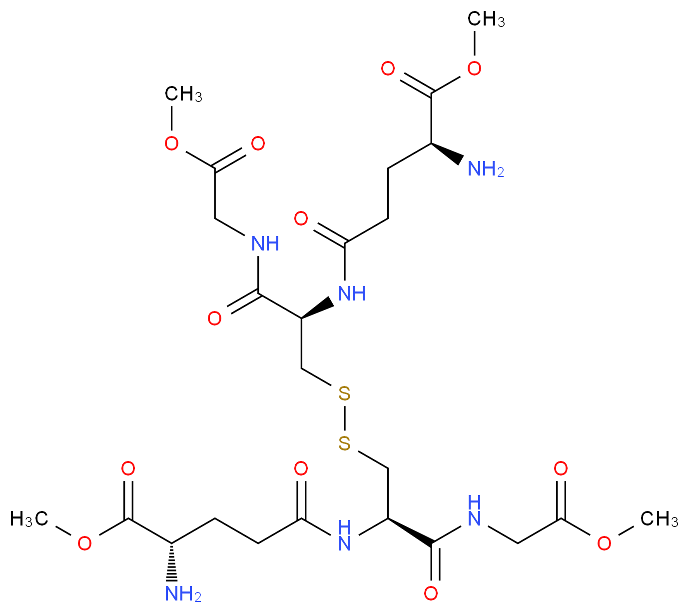 Glutathione Dimethyl Ester Disulfide Dihydrochloride _分子结构_CAS_146963-33-9)