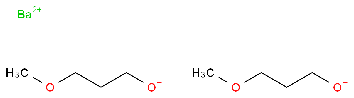 barium(2+) ion bis(3-methoxypropan-1-olate)_分子结构_CAS_130812-47-4