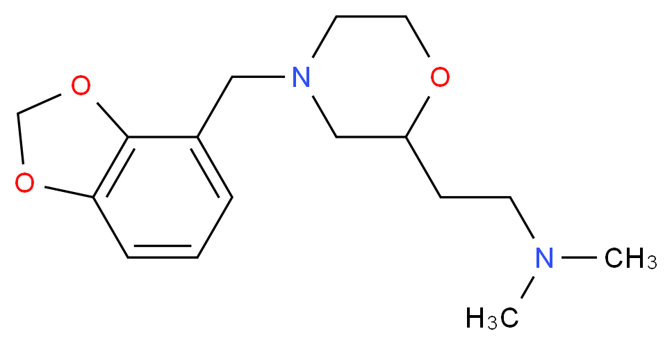 2-[4-(1,3-benzodioxol-4-ylmethyl)-2-morpholinyl]-N,N-dimethylethanamine_分子结构_CAS_)