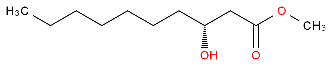 methyl (3R)-3-hydroxydecanoate_分子结构_CAS_56618-58-7