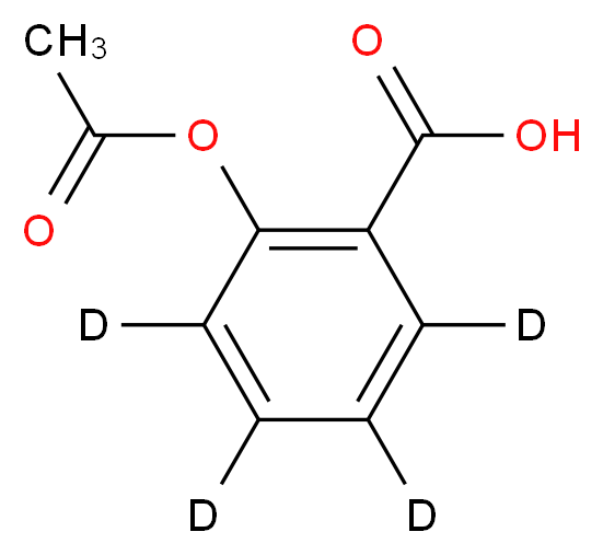 Acetylsalicylic Acid-d4_分子结构_CAS_97781-16-3)