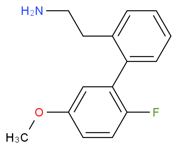 2-(2'-fluoro-5'-methoxybiphenyl-2-yl)ethanamine_分子结构_CAS_)