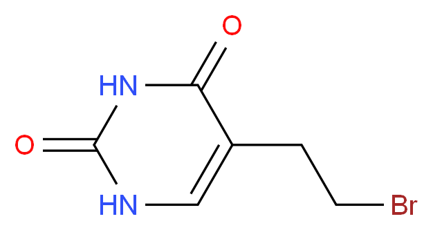 5-(2-Bromoethyl)pyrimidine-2,4(1H,3H)-dione_分子结构_CAS_53438-96-3)