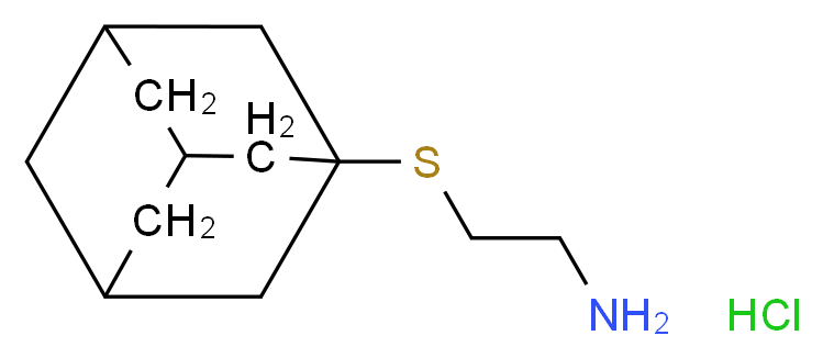 [2-(1-Adamantylthio)ethyl]amine hydrochloride_分子结构_CAS_30771-87-0)