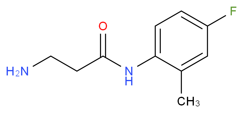 N~1~-(4-fluoro-2-methylphenyl)-beta-alaninamide_分子结构_CAS_953891-00-4)