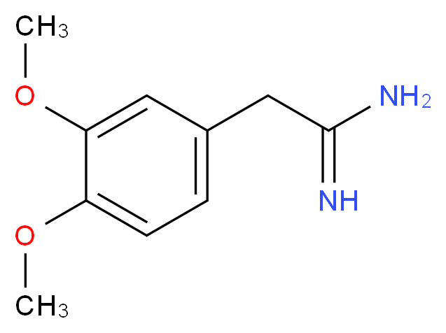 2-(3,4-dimethoxyphenyl)ethanimidamide_分子结构_CAS_757878-04-9)