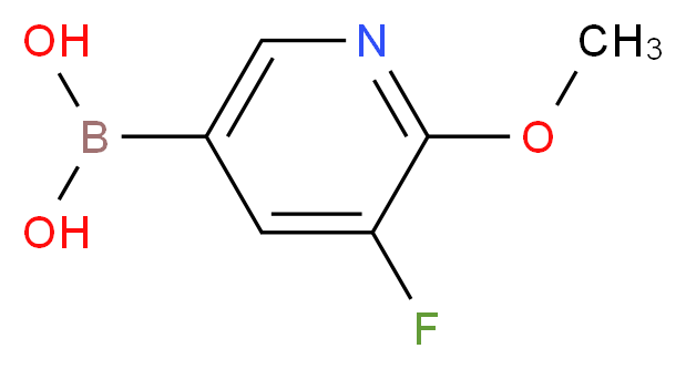 5-Fluoro-6-methoxypyridine-3-boronic acid_分子结构_CAS_856250-60-7)