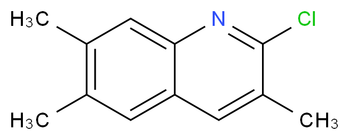 2-chloro-3,6,7-trimethylquinoline_分子结构_CAS_948290-47-9