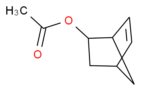 5-Norbornen-2-yl acetate, mixture of endo and exo_分子结构_CAS_6143-29-9)