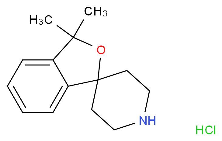 3,3-Dimethyl-3H-spiro[benzo[c]furan-1,4'-piperidine] hydrochloride_分子结构_CAS_)