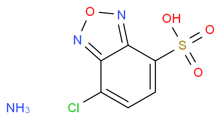 7-chloro-2,1,3-benzoxadiazole-4-sulfonic acid amine_分子结构_CAS_81377-14-2