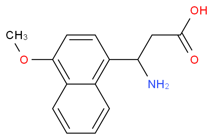 3-Amino-3-(4-methoxy-1-naphthyl)-propanoic acid_分子结构_CAS_499987-13-2)