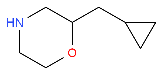 2-(cyclopropylmethyl)morpholine_分子结构_CAS_927801-20-5