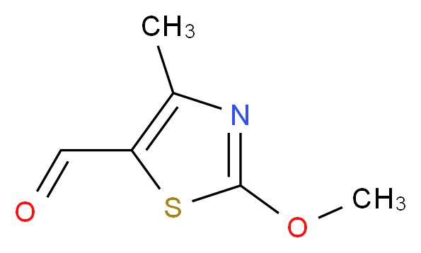 2-Methoxy-4-methyl-1,3-thiazole-5-carbaldehyde_分子结构_CAS_937676-32-9)