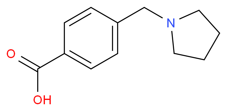 4-(pyrrolidin-1-ylmethyl)benzoic acid_分子结构_CAS_159691-25-5)