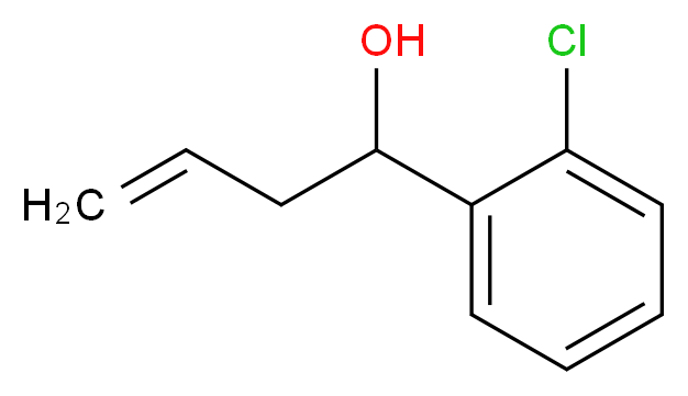 1-(2-chlorophenyl)but-3-en-1-ol_分子结构_CAS_24165-66-0