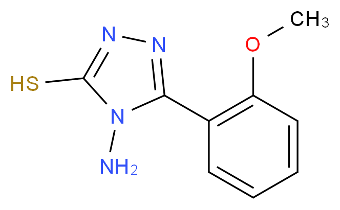 4-Amino-5-(2-methoxyphenyl)-4H-1,2,4-triazole-3-thiol_分子结构_CAS_61019-26-9)