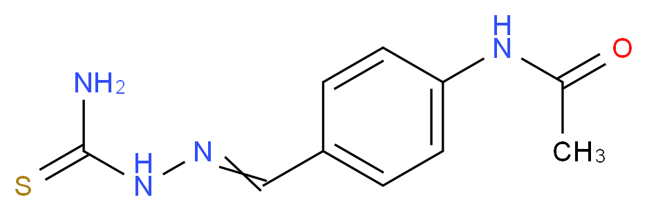 N-(4-{[(carbamothioylamino)imino]methyl}phenyl)acetamide_分子结构_CAS_104-06-3