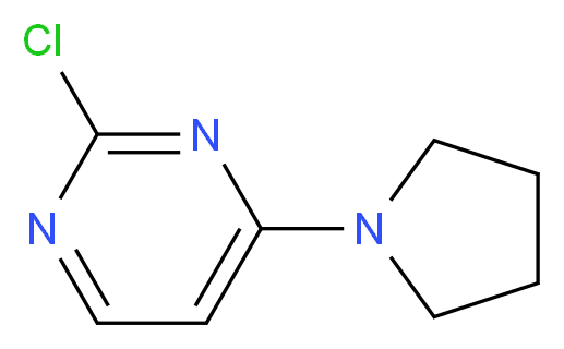 2-chloro-4-(pyrrolidin-1-yl)pyrimidine_分子结构_CAS_)