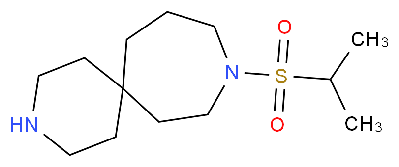 9-(isopropylsulfonyl)-3,9-diazaspiro[5.6]dodecane_分子结构_CAS_)