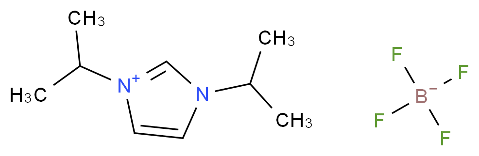 1,3-二异丙基咪唑四氟硼酸盐_分子结构_CAS_286014-34-4)