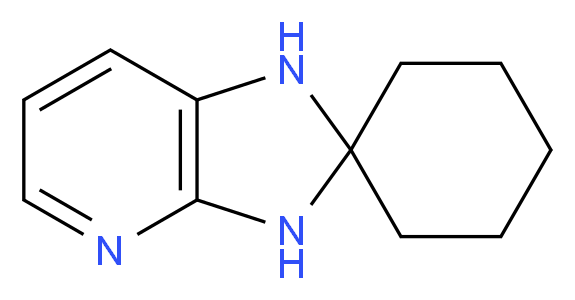1',3'-dihydrospiro[cyclohexane-1,2'-imidazo[4,5-b]pyridine]_分子结构_CAS_76902-24-4