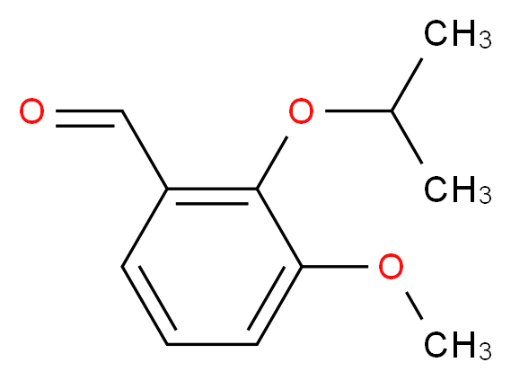 3-methoxy-2-(propan-2-yloxy)benzaldehyde_分子结构_CAS_75792-35-7